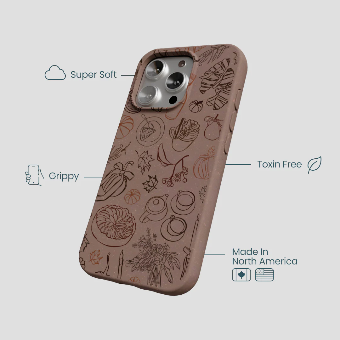 Chocolate Brown Autumn Sweets iPhone 16 Pro Case - Image 4