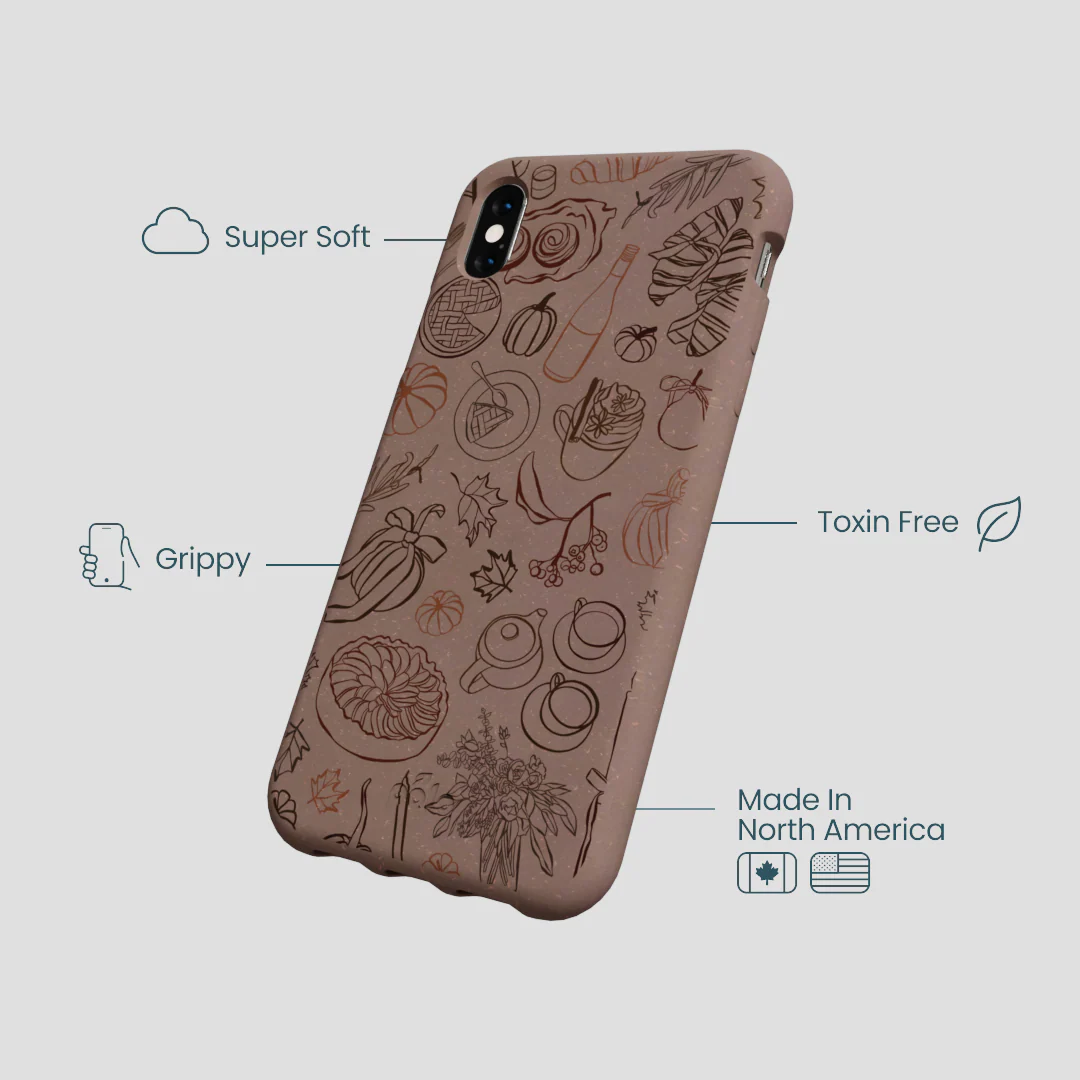 Chocolate Brown Autumn Sweets iPhone XR Case - Image 4