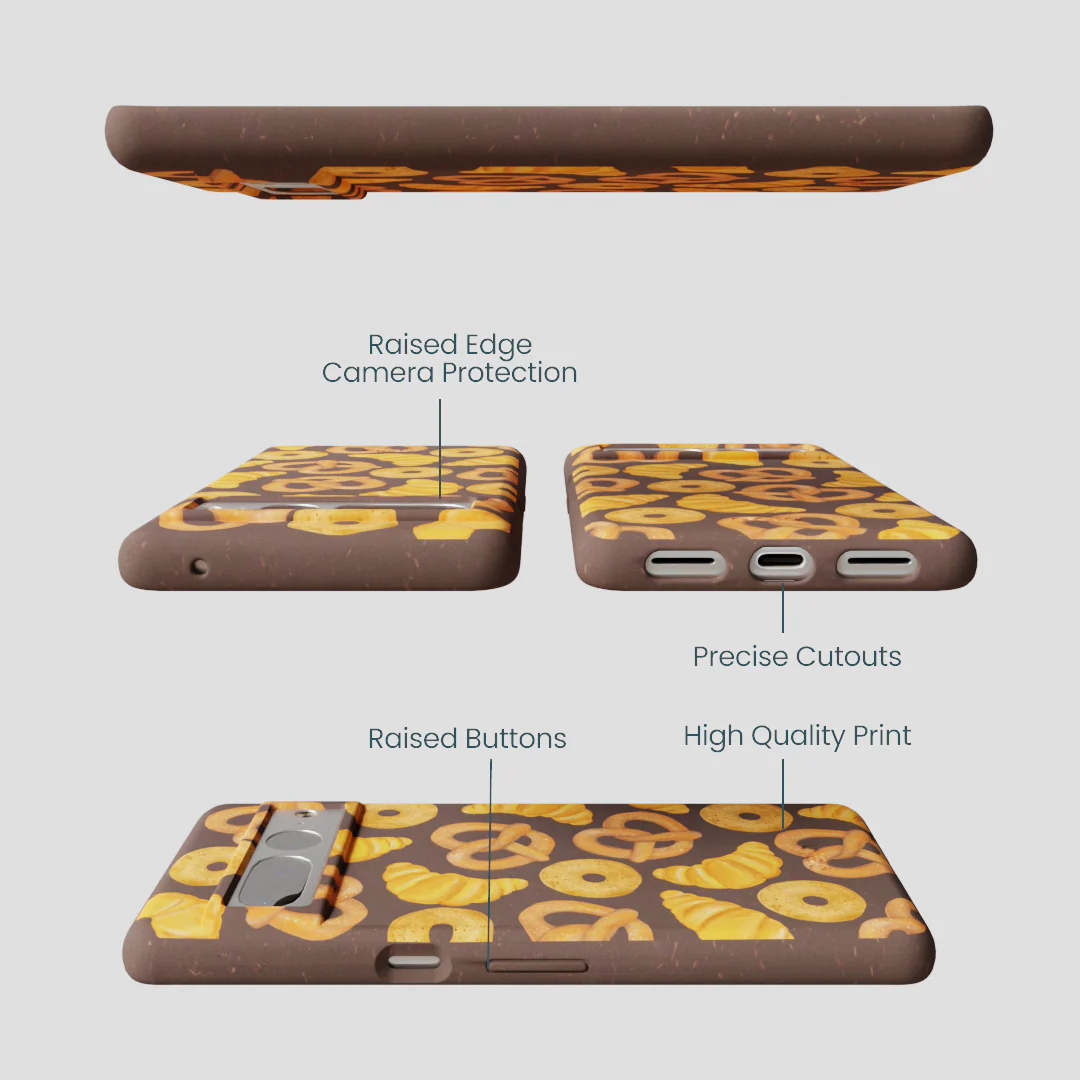 Chocolate Brown Baked Goodies Google Pixel 7 Pro Case - Image 3
