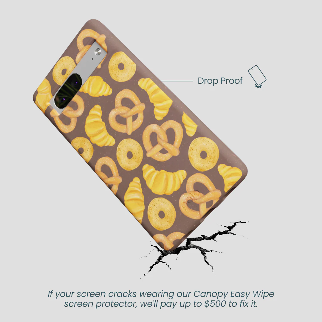 Chocolate Brown Baked Goodies Google Pixel 7a Case - Image 5