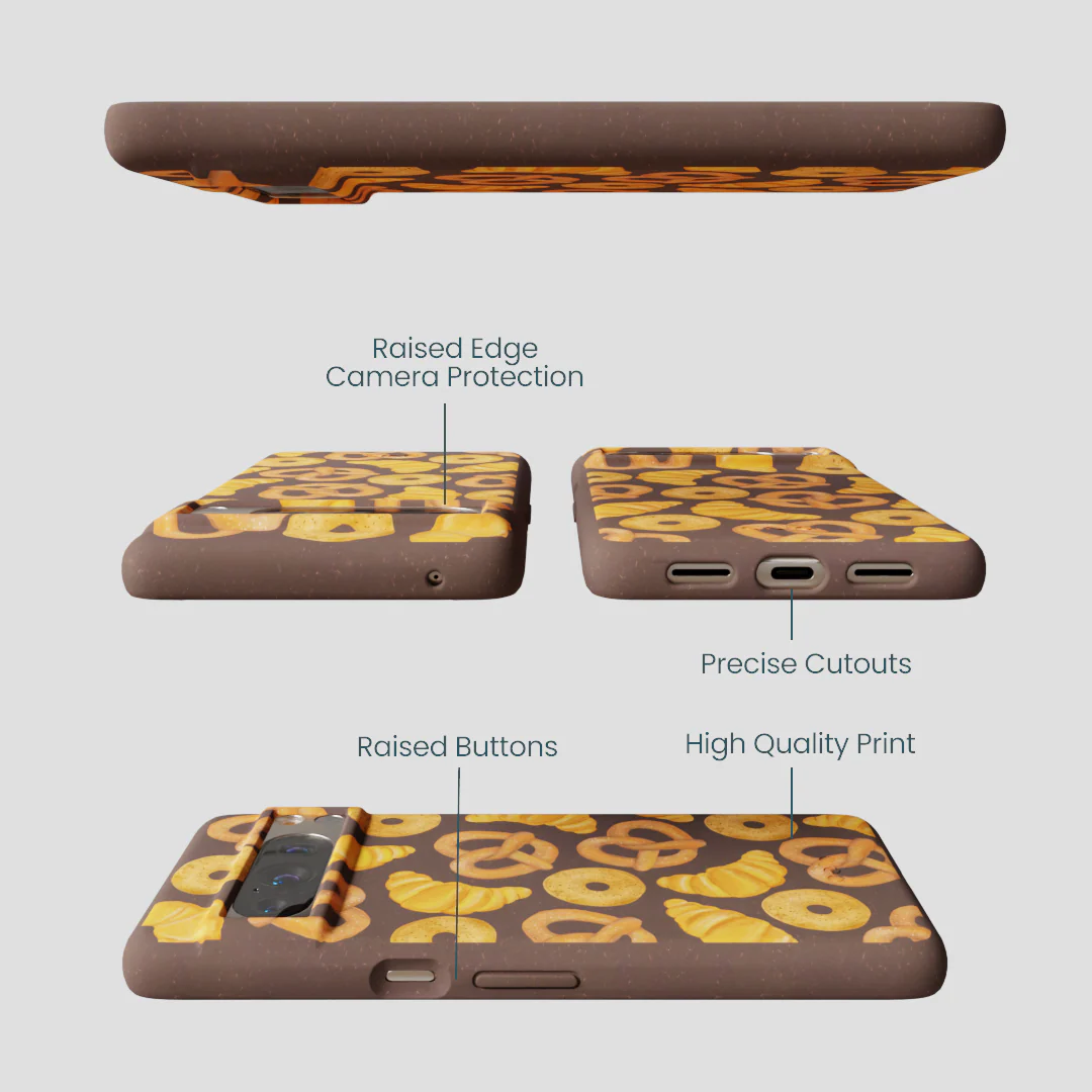 Chocolate Brown Baked Goodies Google Pixel 8 Pro Case - Image 3