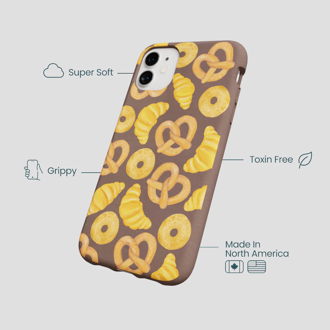 Chocolate Brown Baked Goodies iPhone 11 Case - Image 4