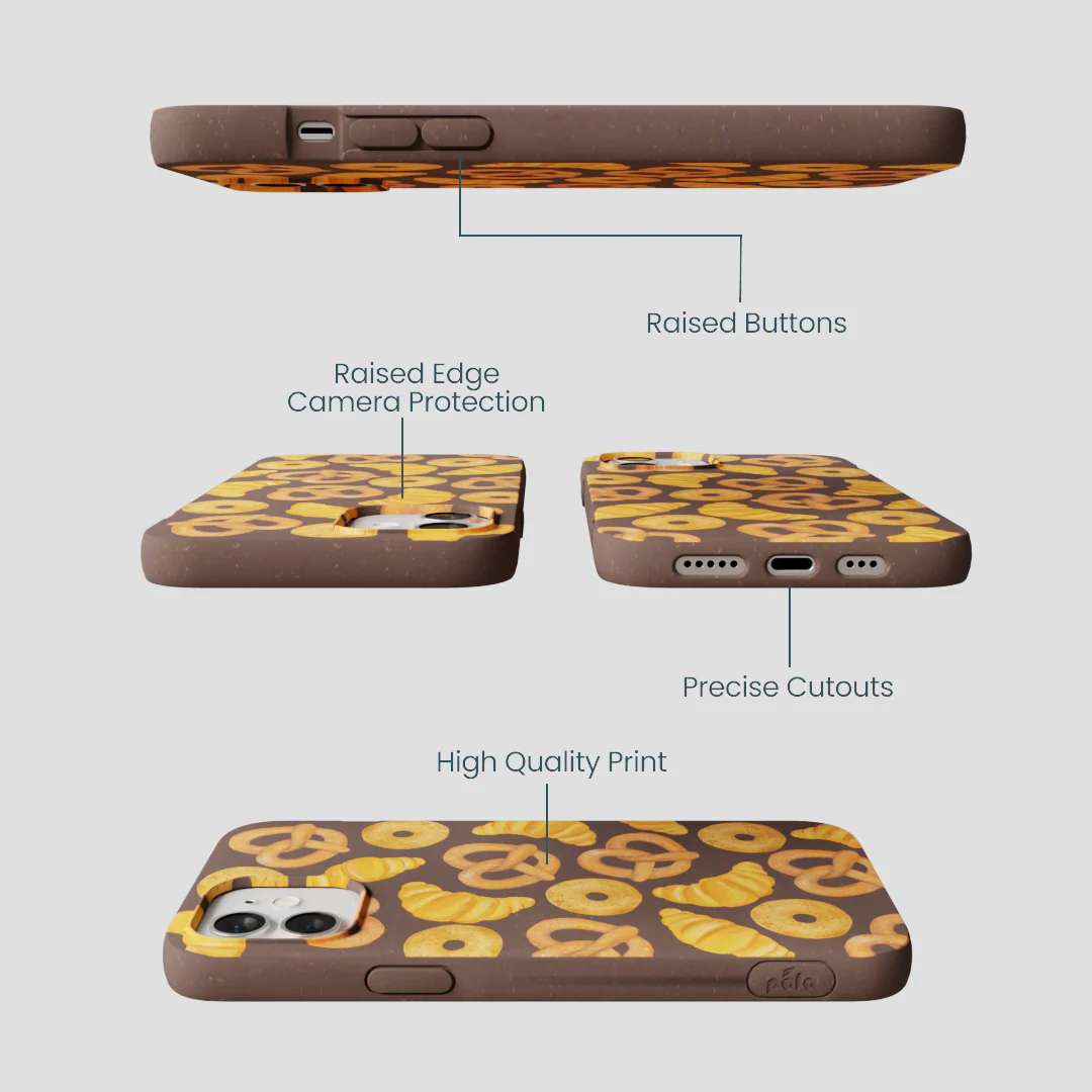 Chocolate Brown Baked Goodies iPhone 12/ iPhone 12 Pro Case - Image 3