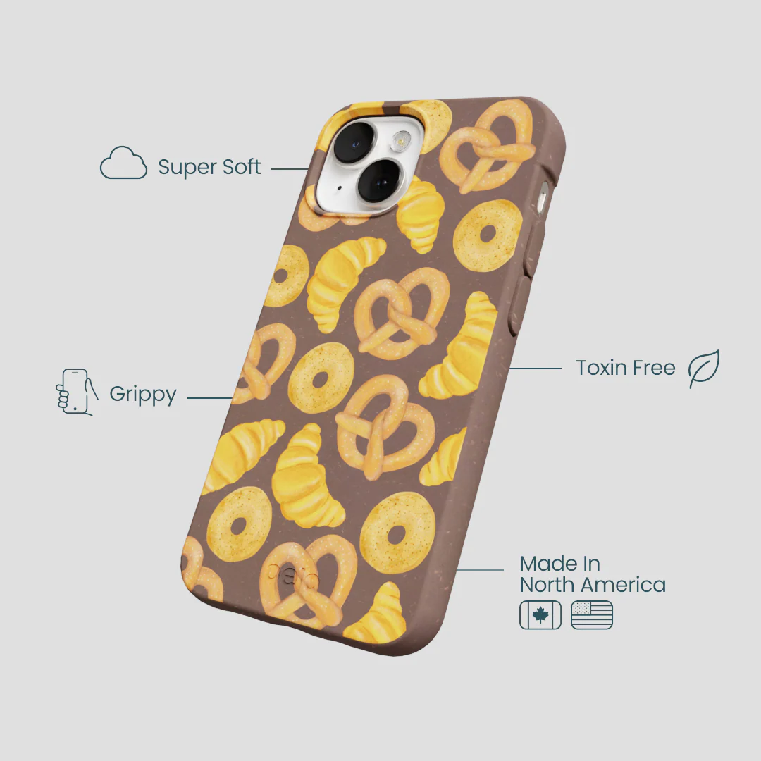 Chocolate Brown Baked Goodies iPhone 13 Case - Image 4
