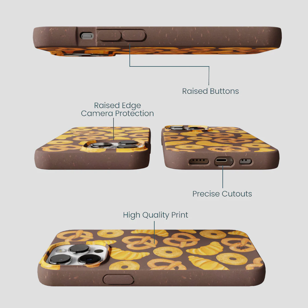 Chocolate Brown Baked Goodies iPhone 13 Pro Max Case - Image 3