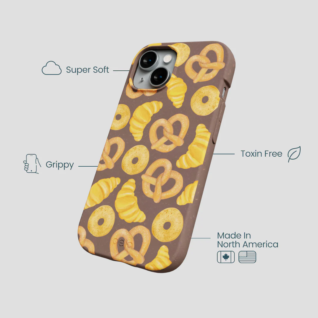 Chocolate Brown Baked Goodies iPhone 14 Case - Image 4