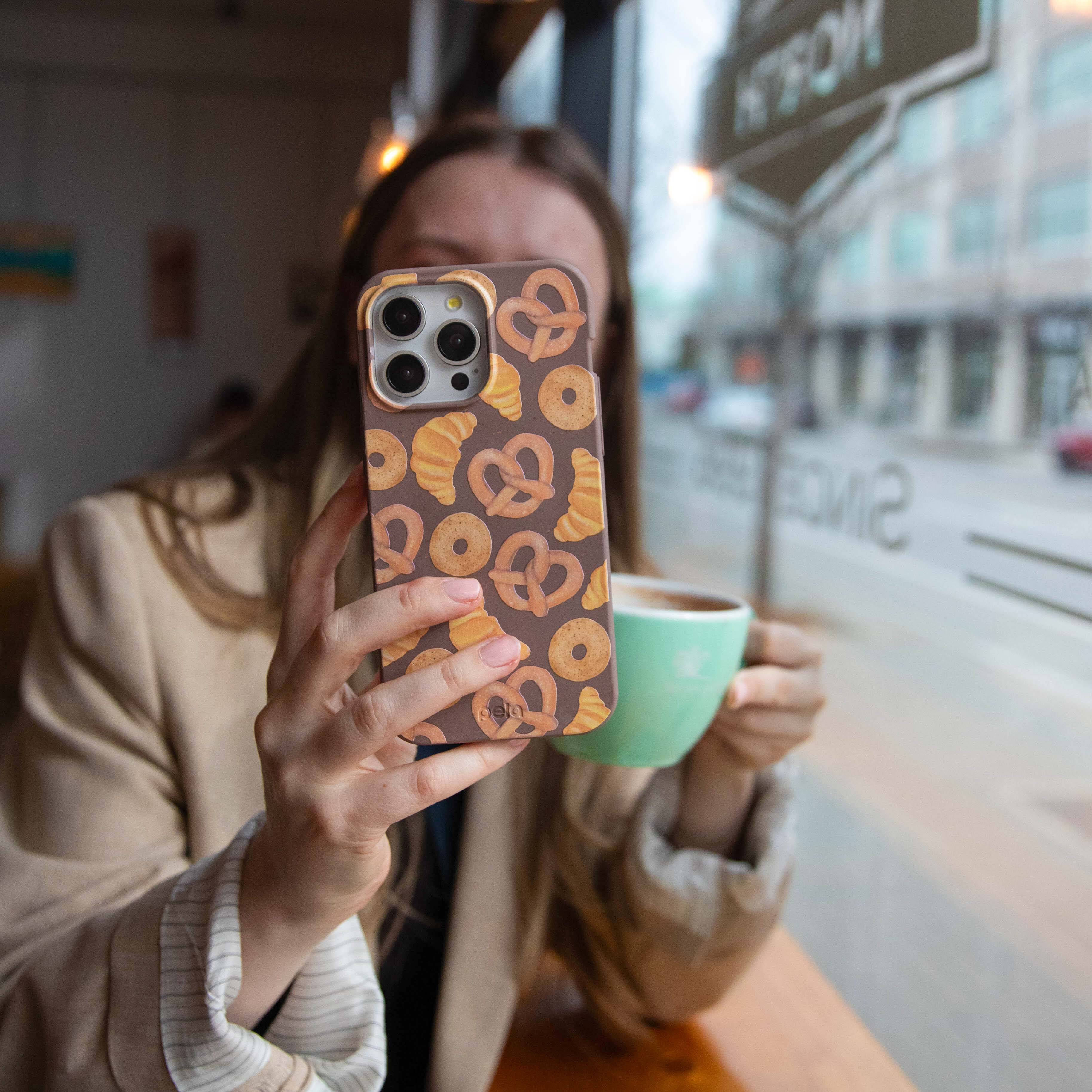 Chocolate Brown Baked Goodies iPhone 14 Case - Image 6