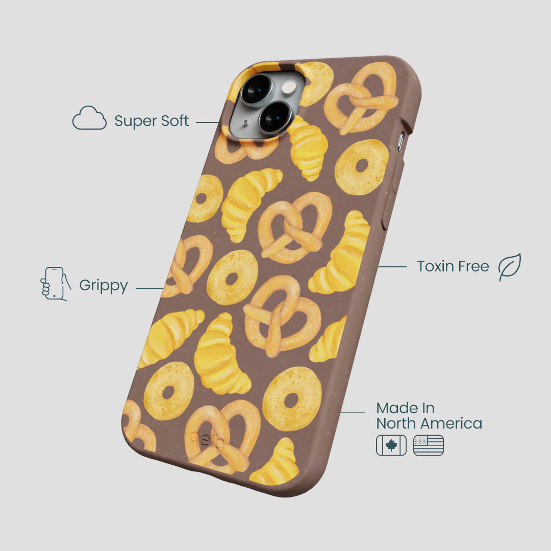 Chocolate Brown Baked Goodies iPhone 14 Plus Case - Image 4