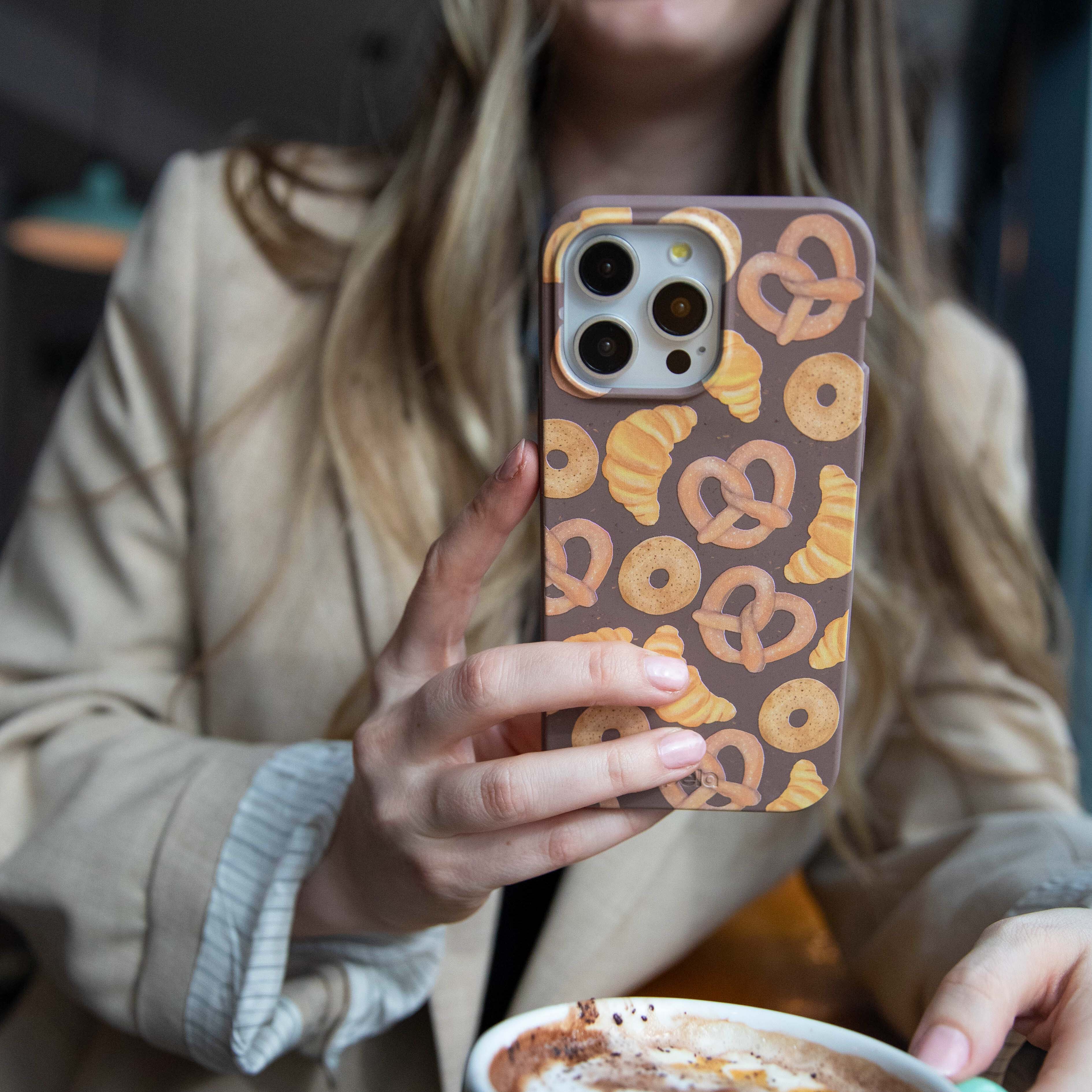 Chocolate Brown Baked Goodies iPhone 14 Plus Case - Image 6