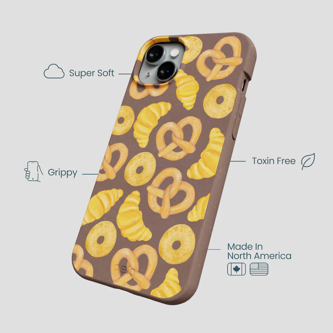 Chocolate Brown Baked Goodies iPhone 15 Plus Case - Image 4