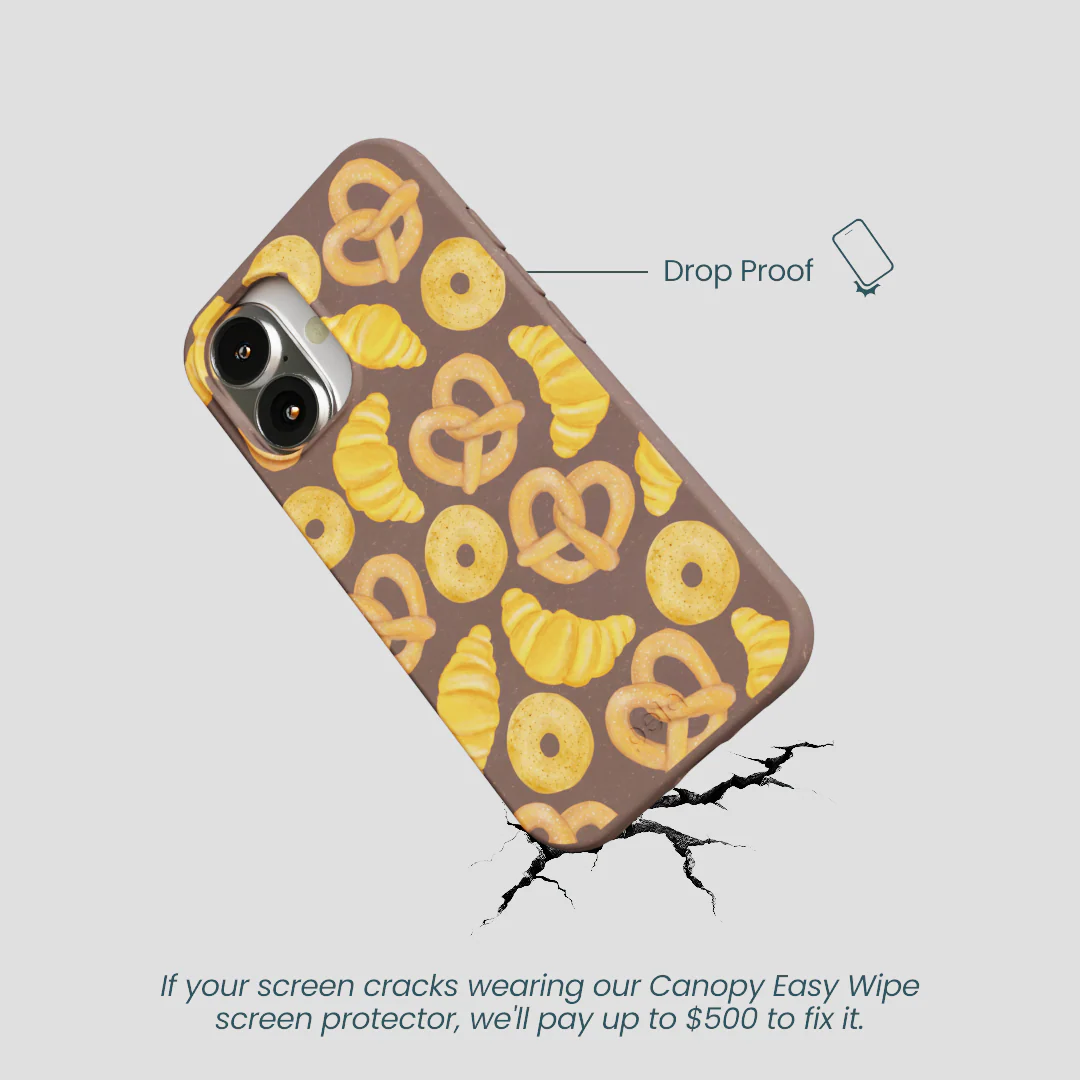 Chocolate Brown Baked Goodies iPhone 16 Case - Image 5