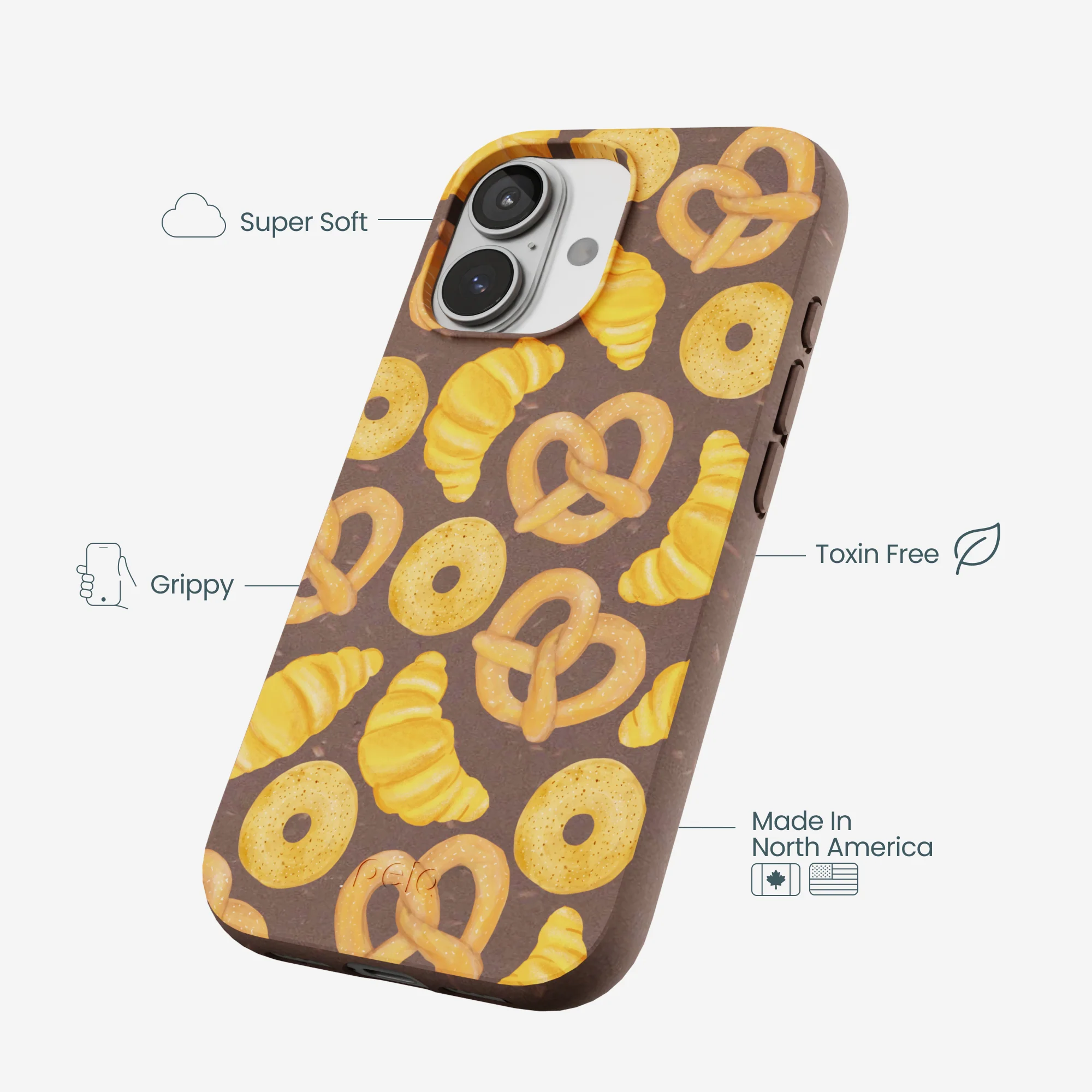 Chocolate Brown Baked Goodies iPhone 17 Case - Image 4