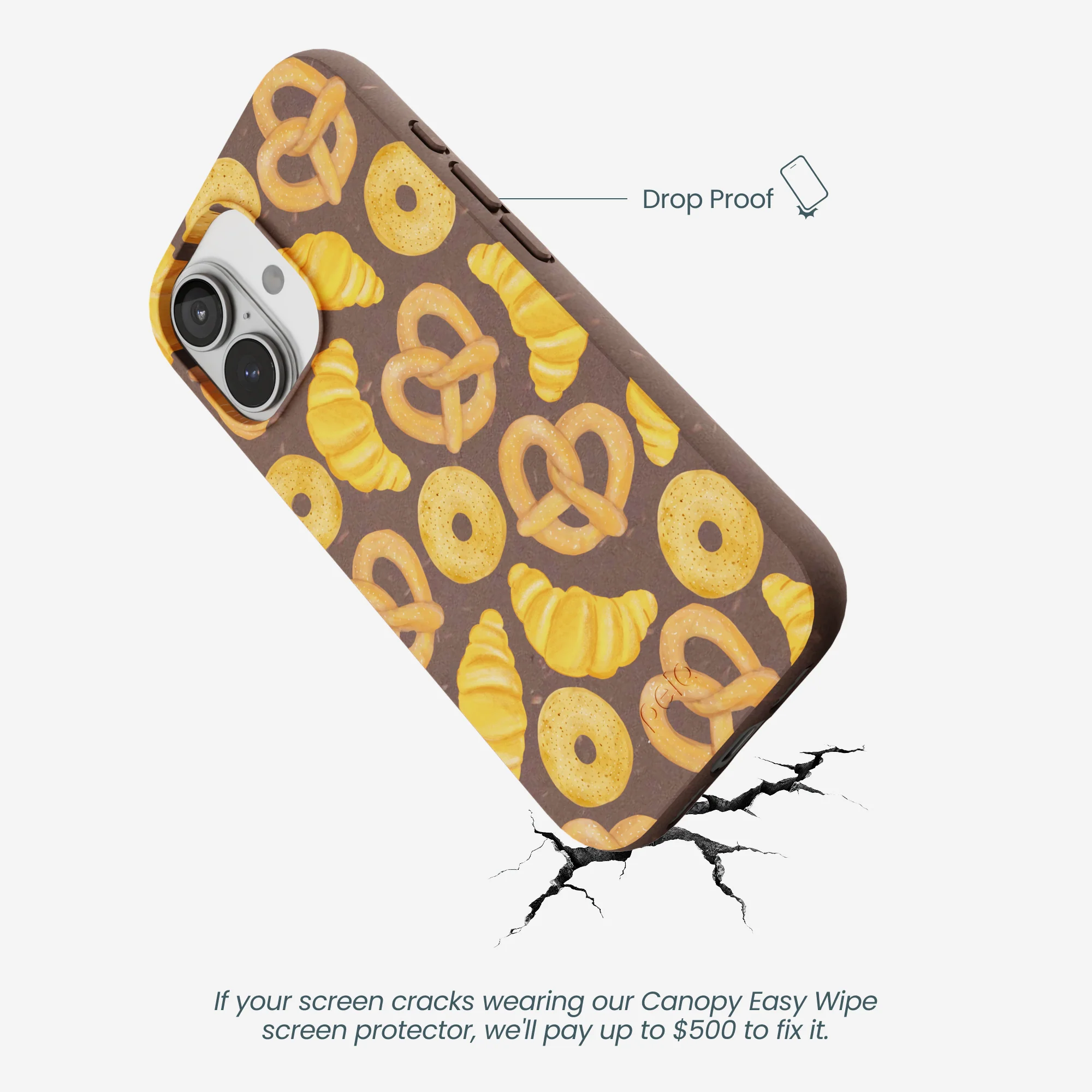 Chocolate Brown Baked Goodies iPhone 17 Case - Image 5