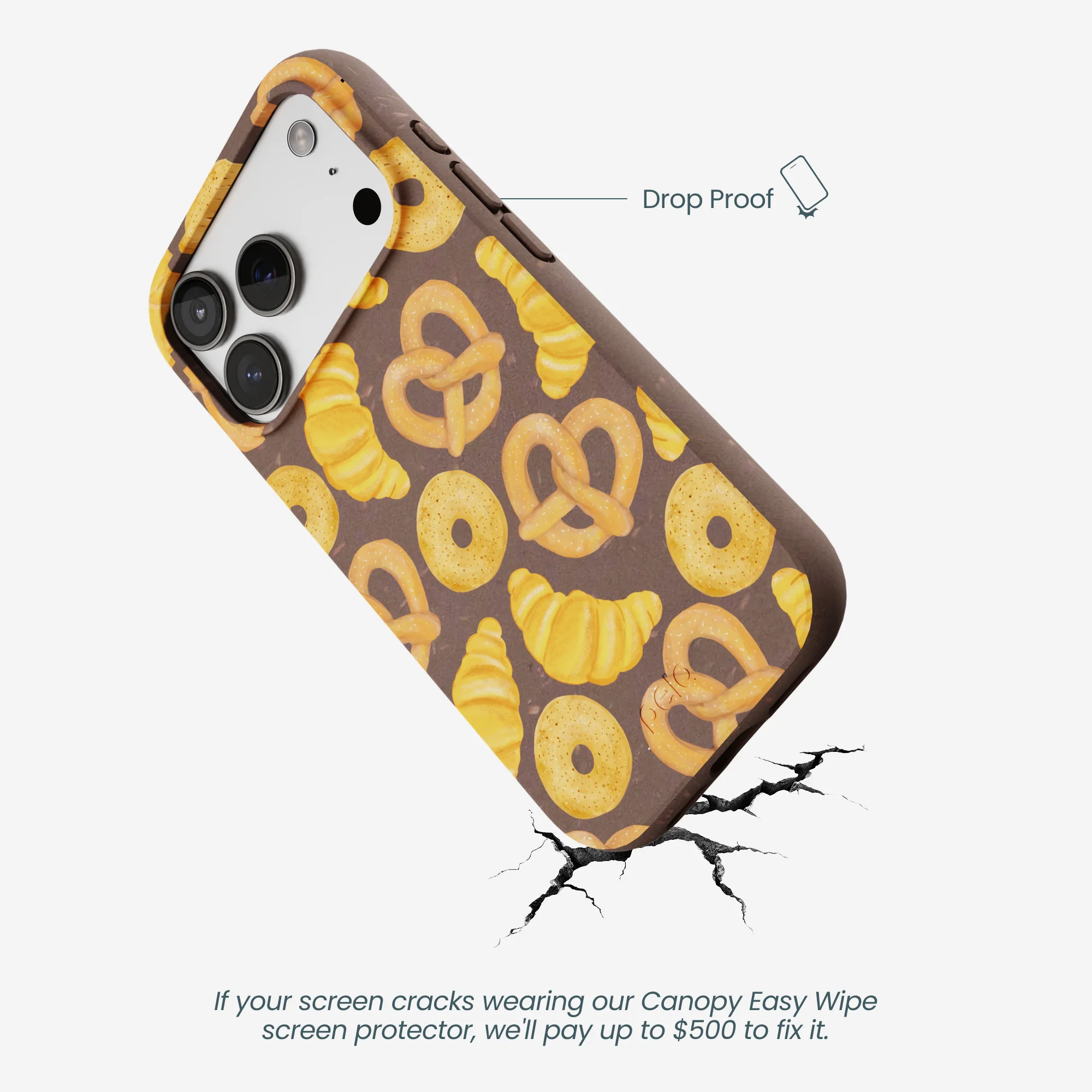 Chocolate Brown Baked Goodies iPhone 17 Pro Case - Image 5