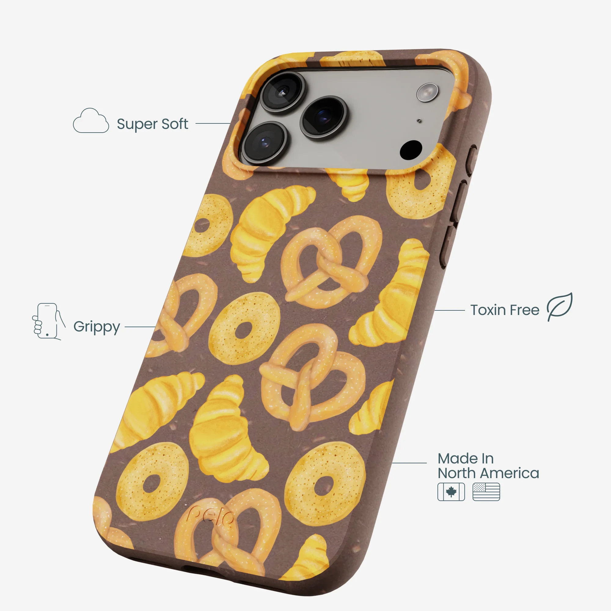 Chocolate Brown Baked Goodies iPhone 17 Pro Max Case - Image 4