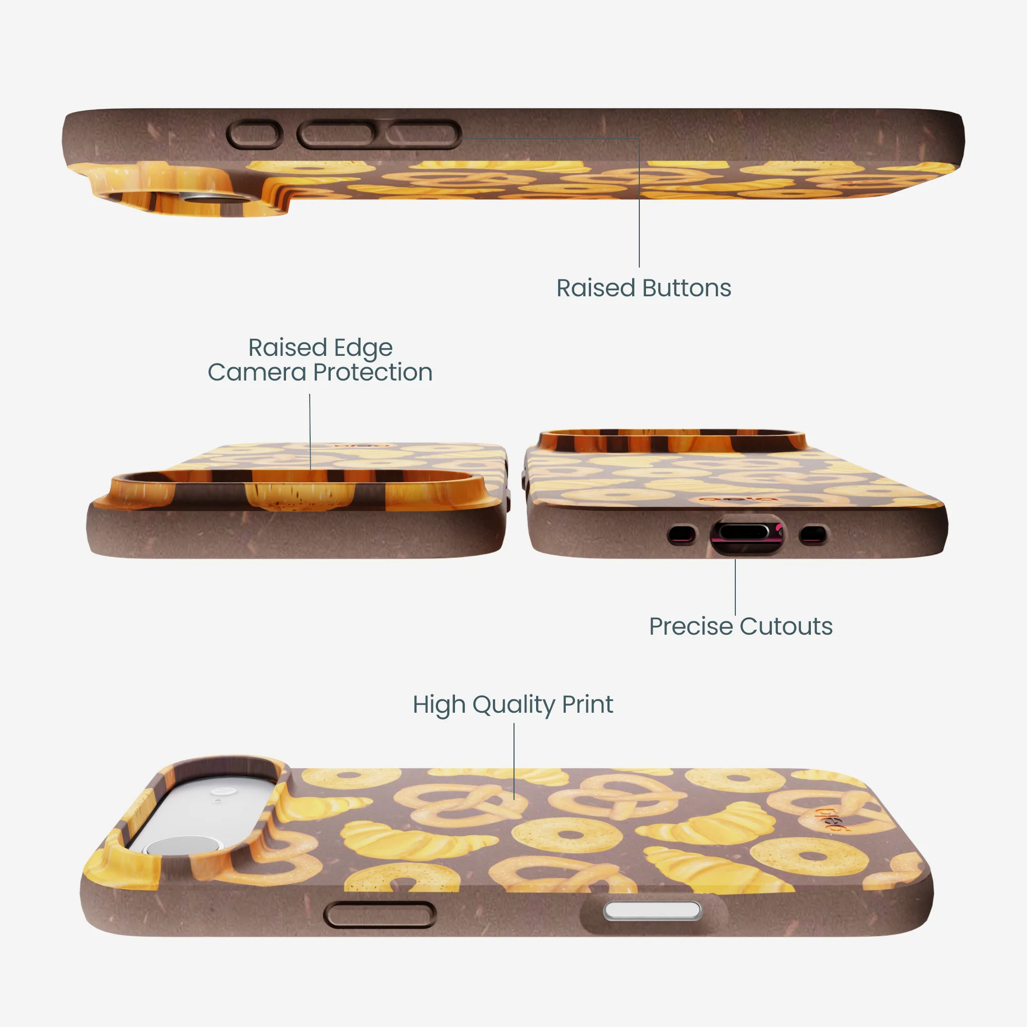 Chocolate Brown Baked Goodies iPhone Air Case - Image 3