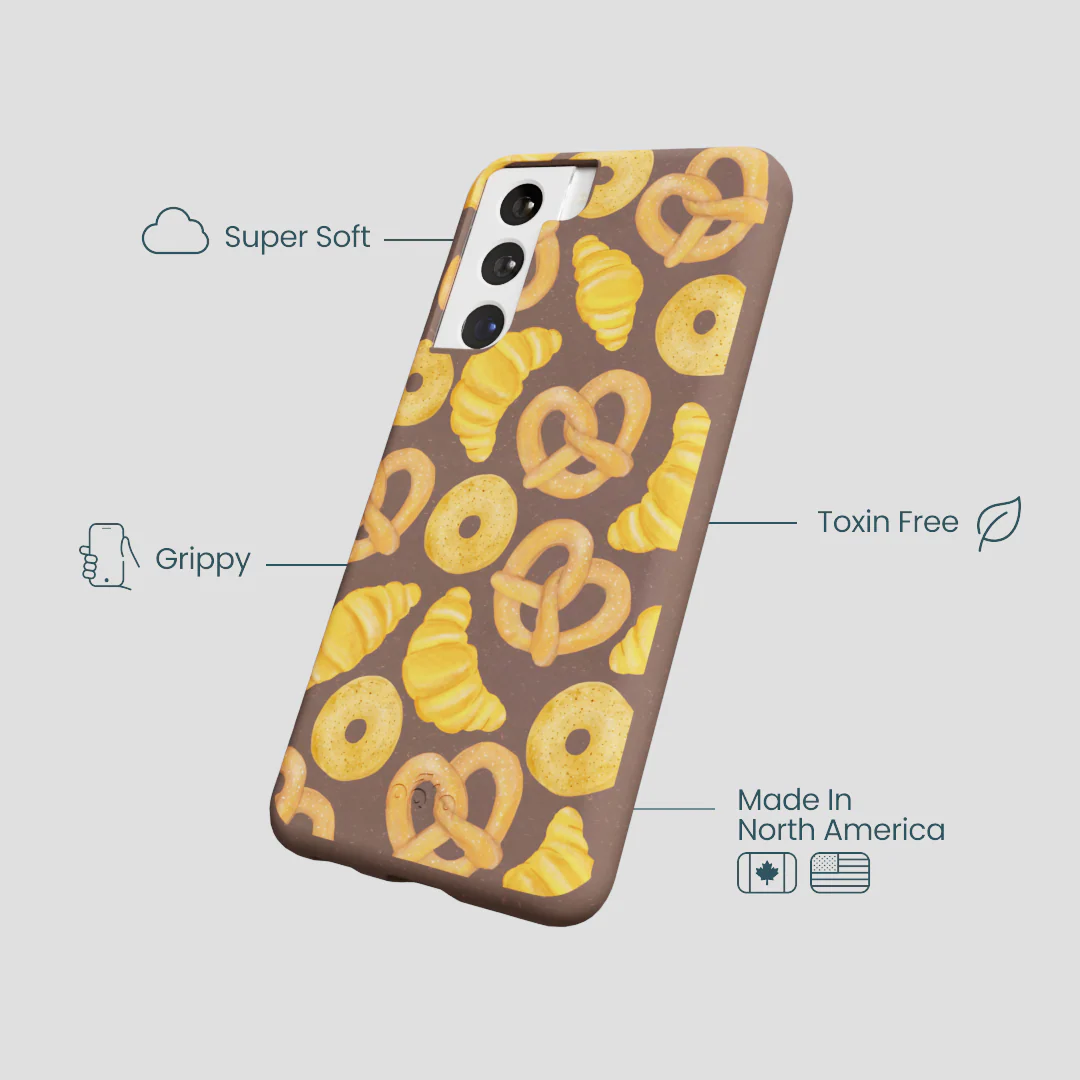 Chocolate Brown Baked Goodies Samsung Galaxy S22 Case - Image 4