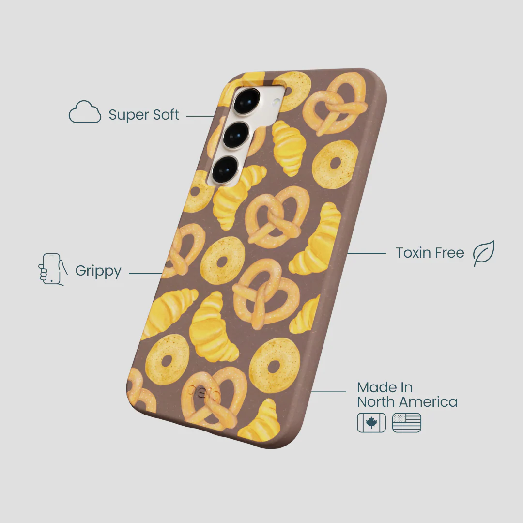 Chocolate Brown Baked Goodies Samsung Galaxy S24 Case - Image 4