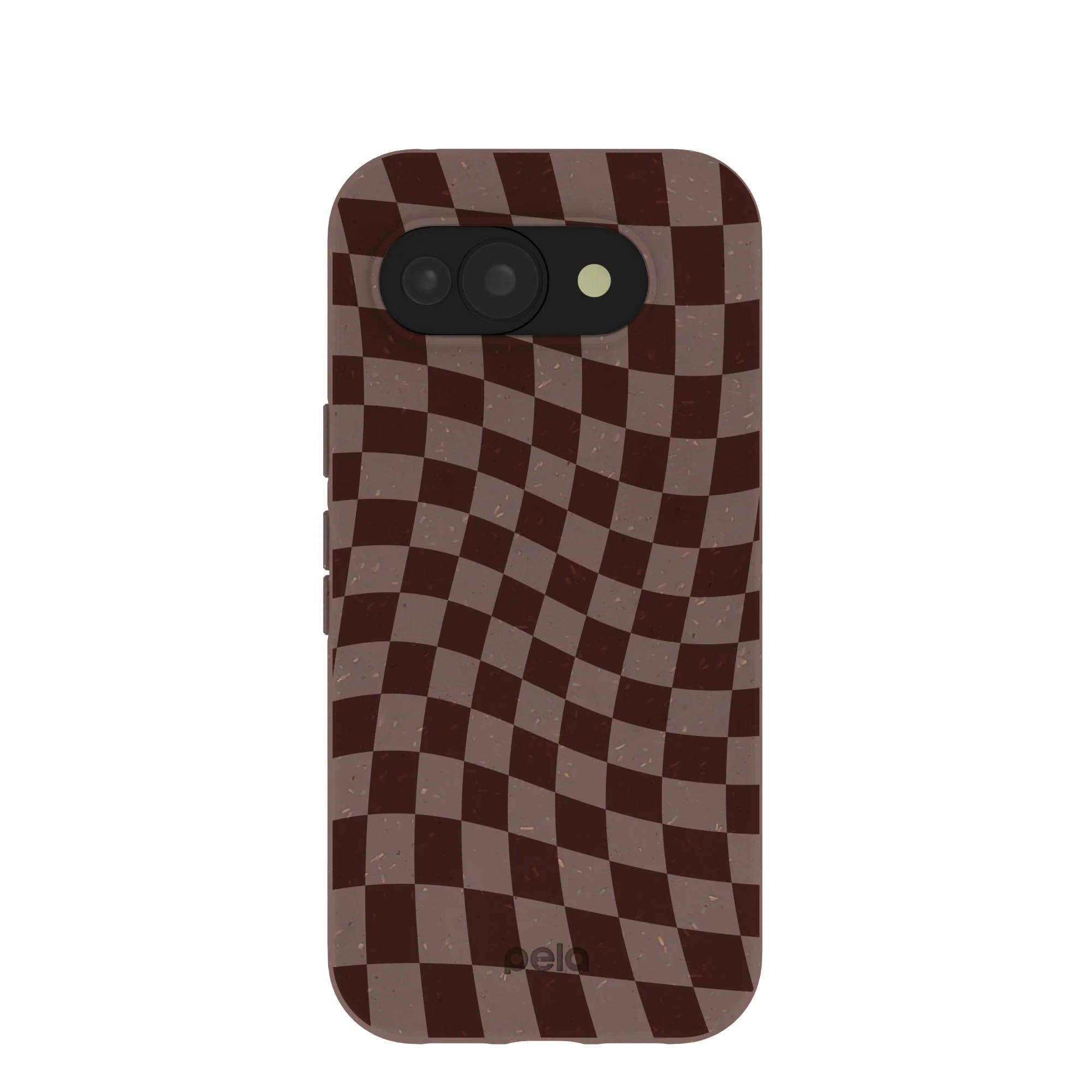 Chocolate Brown Cafe Check Google Pixel 10a Case