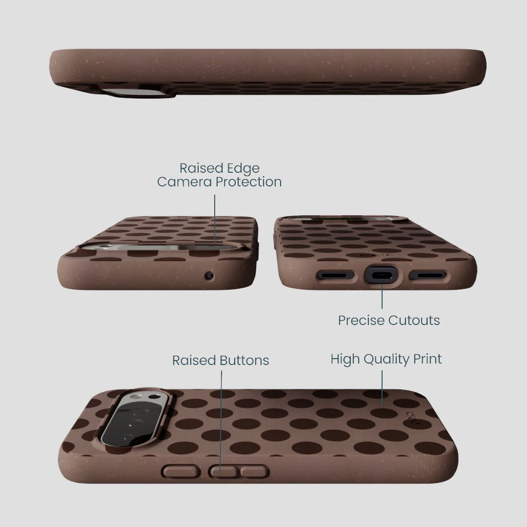 Chocolate Brown Cocoa Sprinkle Google Pixel 10 Pro XL Case - Image 3