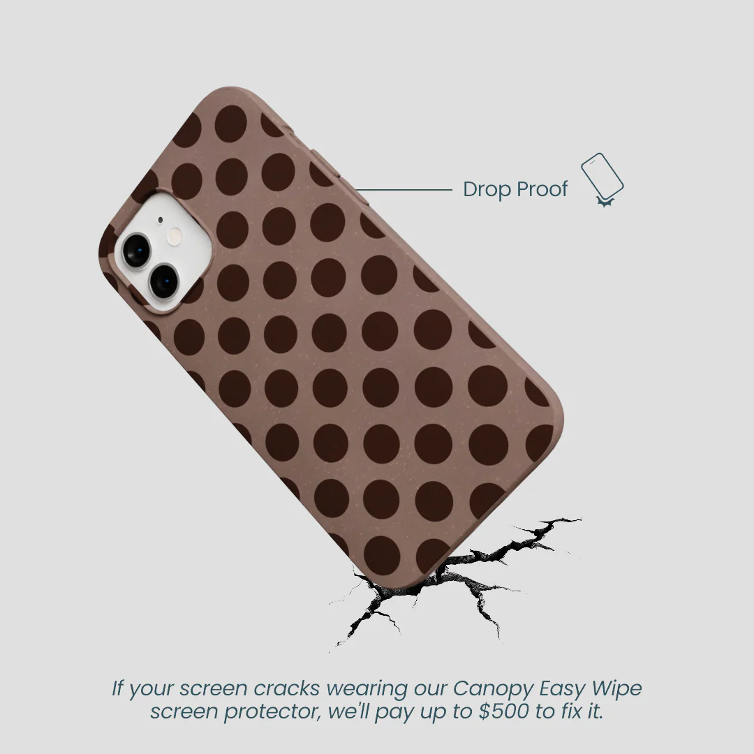 Chocolate Brown Cocoa Sprinkle iPhone 12/ iPhone 12 Pro Case - Image 5