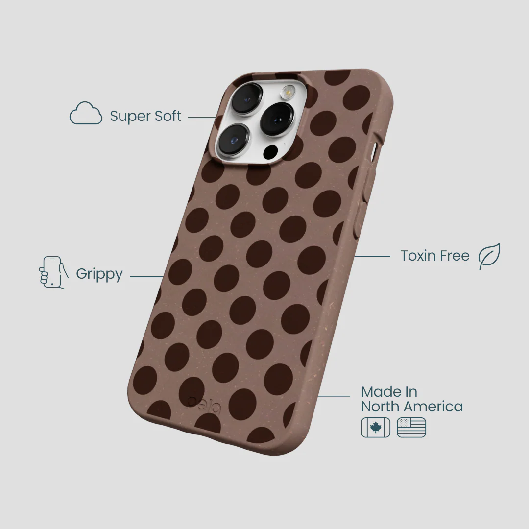 Chocolate Brown Cocoa Sprinkle iPhone 13 Pro Case - Image 4