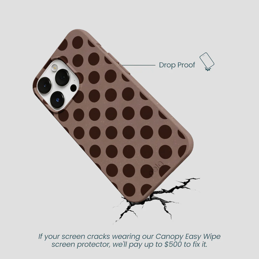 Chocolate Brown Cocoa Sprinkle iPhone 13 Pro Case - Image 5