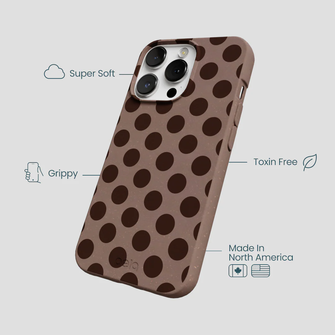 Chocolate Brown Cocoa Sprinkle iPhone 13 Pro Max Case - Image 4