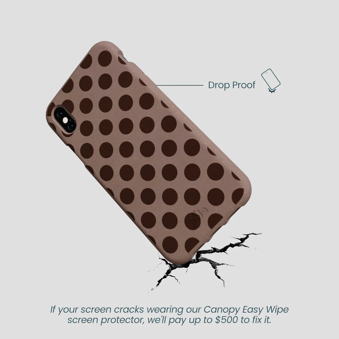 Chocolate Brown Cocoa Sprinkle iPhone XR Case - Image 5