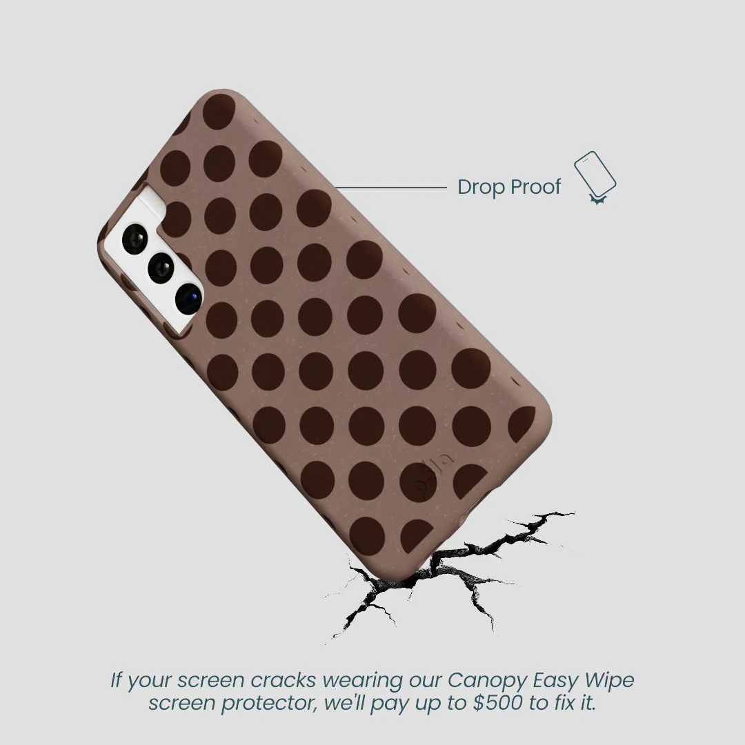 Chocolate Brown Cocoa Sprinkle Samsung Galaxy S22 Case - Image 5