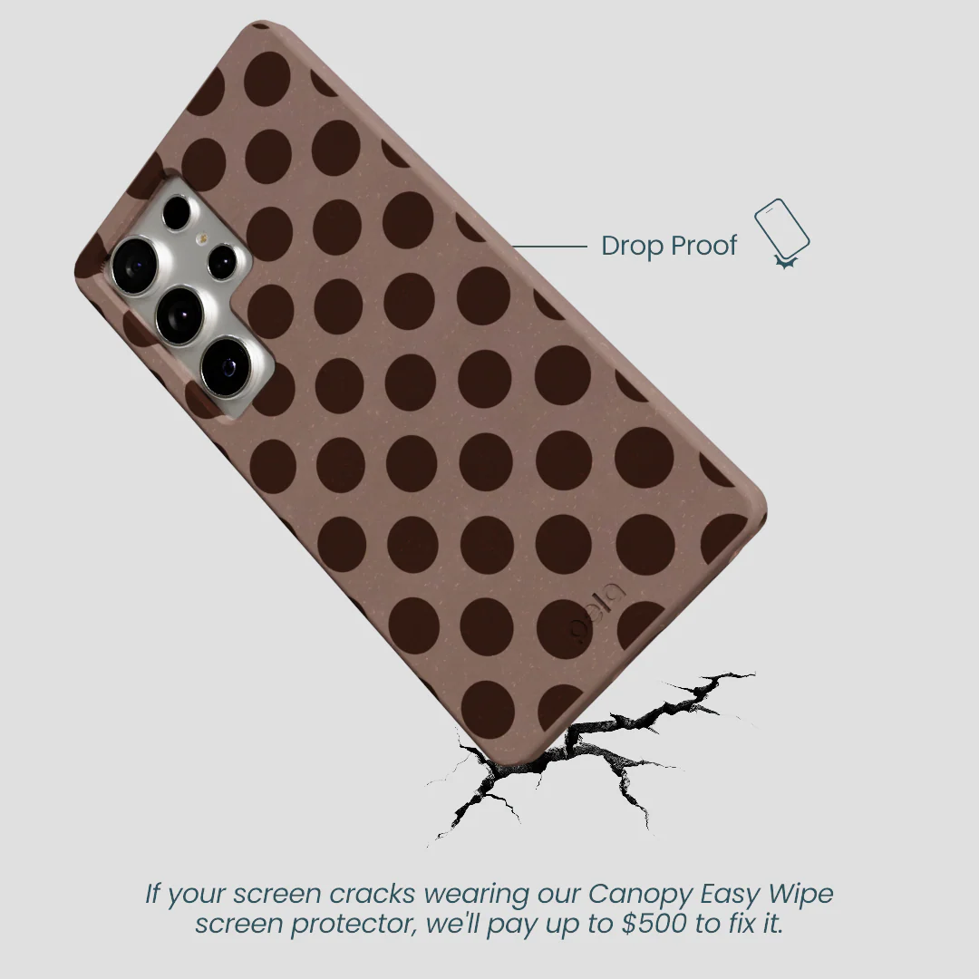 Chocolate Brown Cocoa Sprinkle Samsung Galaxy S25 Ultra Case - Image 5