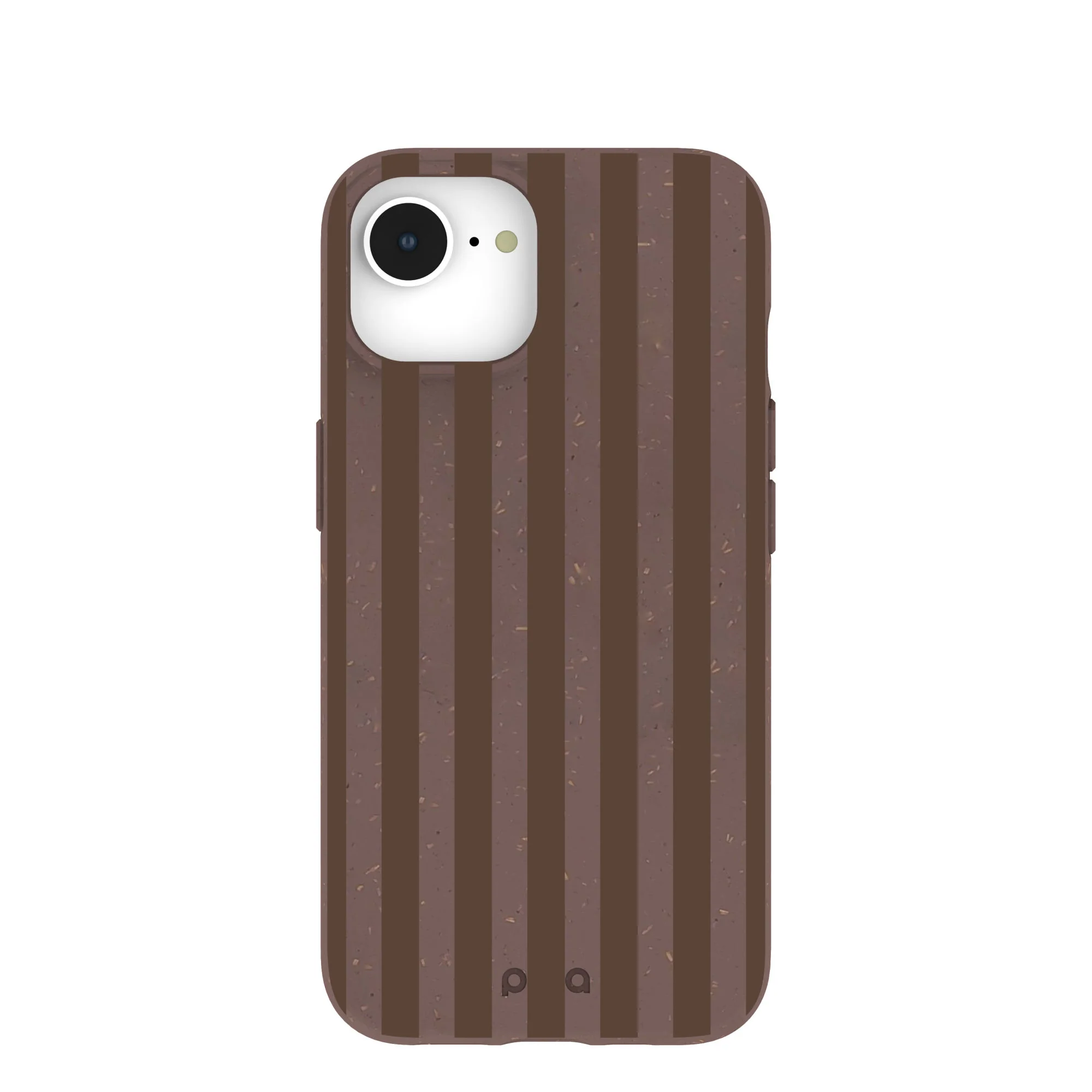Chocolate Brown Cocoa Stripes iPhone 16e/17e Case