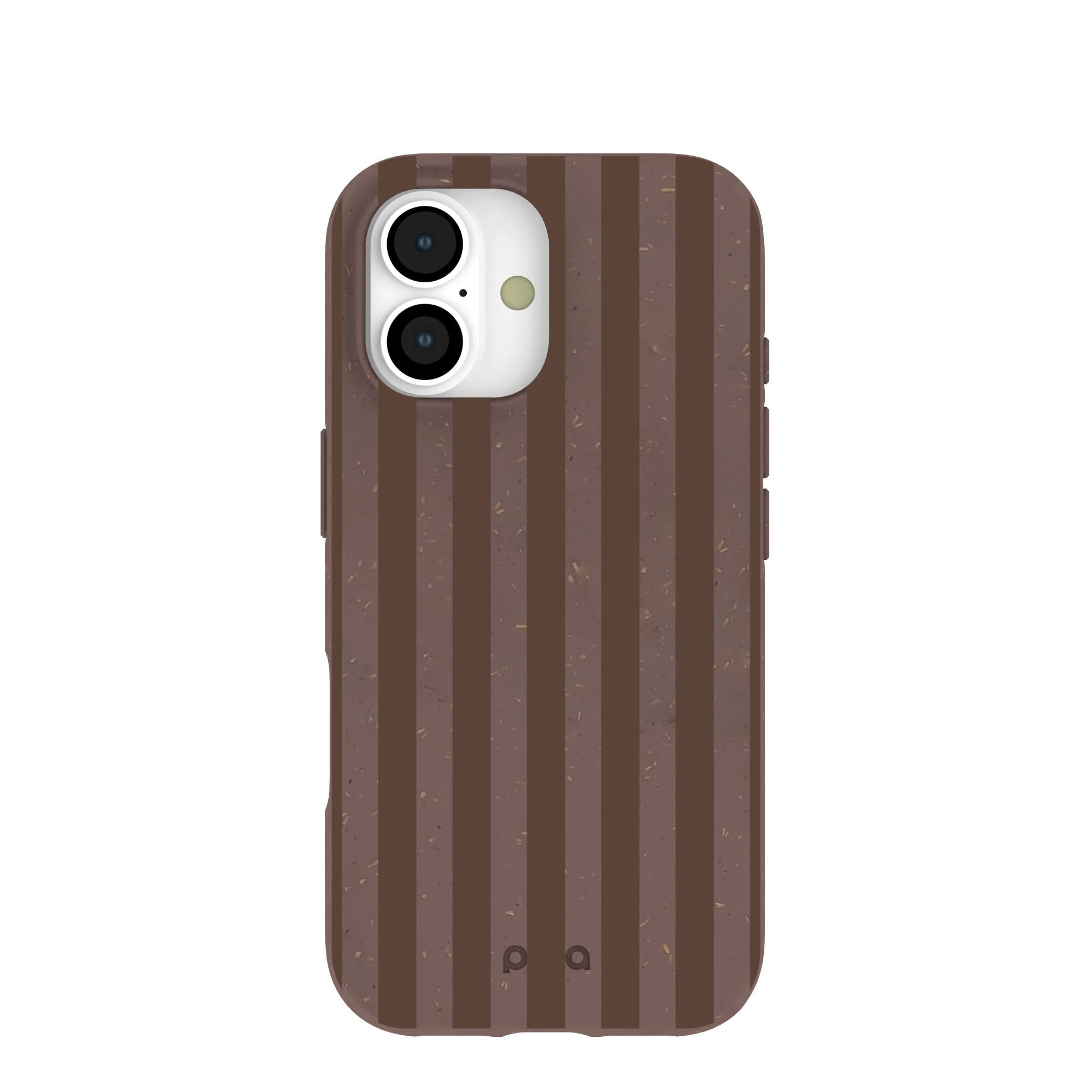 Chocolate Brown Cocoa Stripes iPhone 17 Case