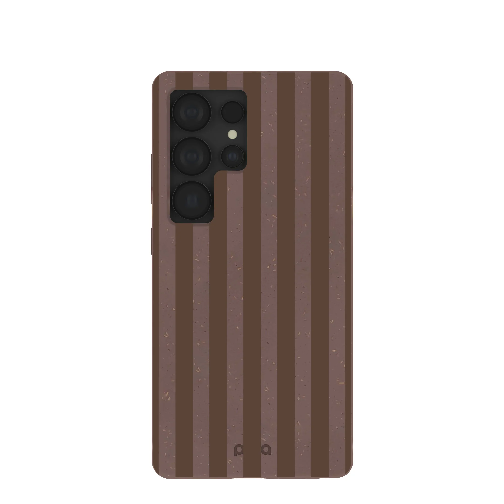 Chocolate Brown Cocoa Stripes Samsung Galaxy S25 Ultra Case
