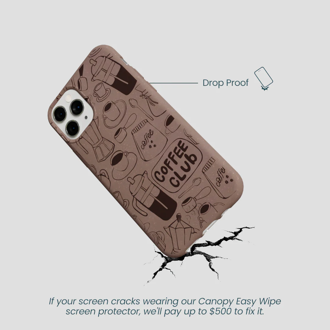 Chocolate Brown Coffee Club iPhone 11 Pro Case - Image 5