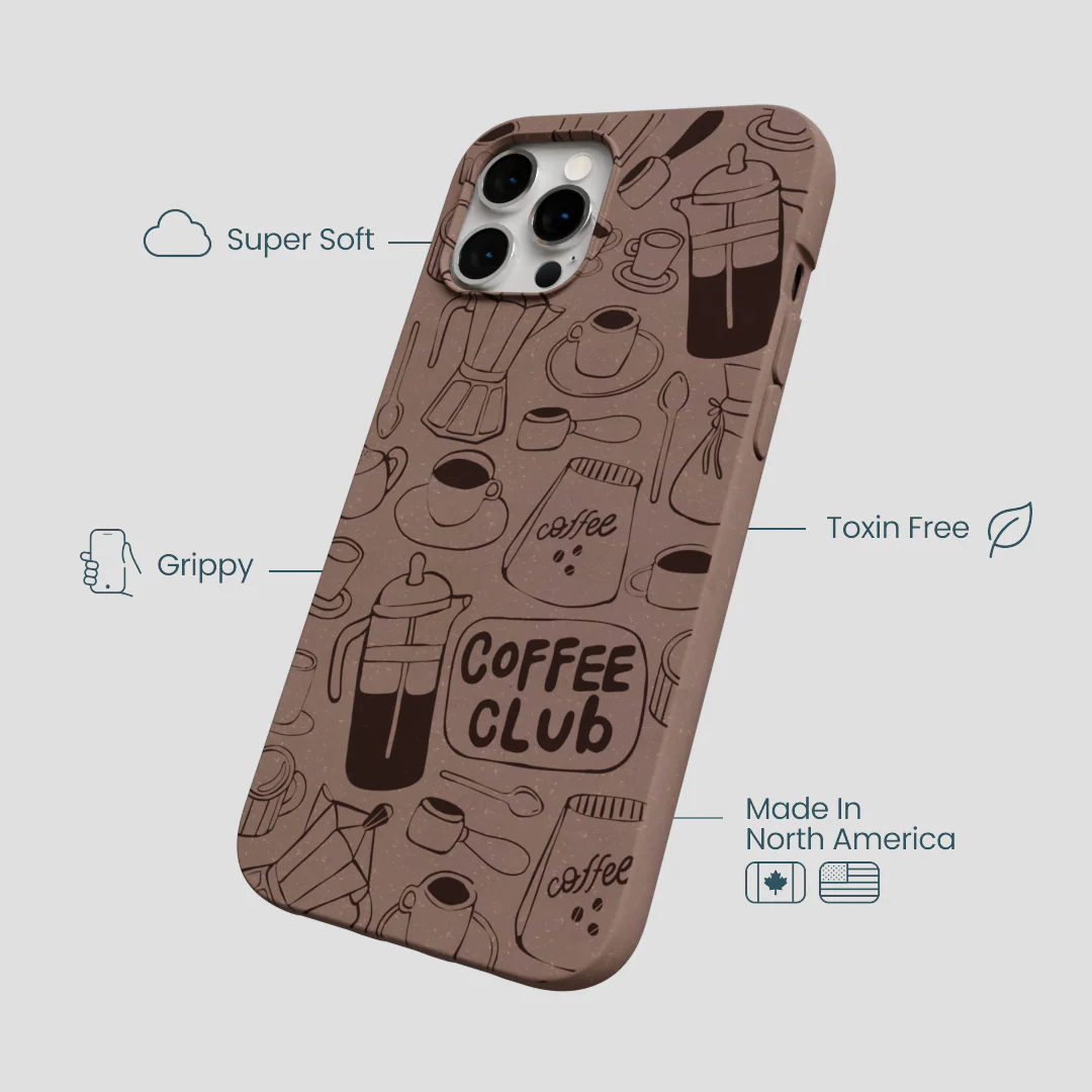 Chocolate Brown Coffee Club iPhone 12 Pro Max Case - Image 4