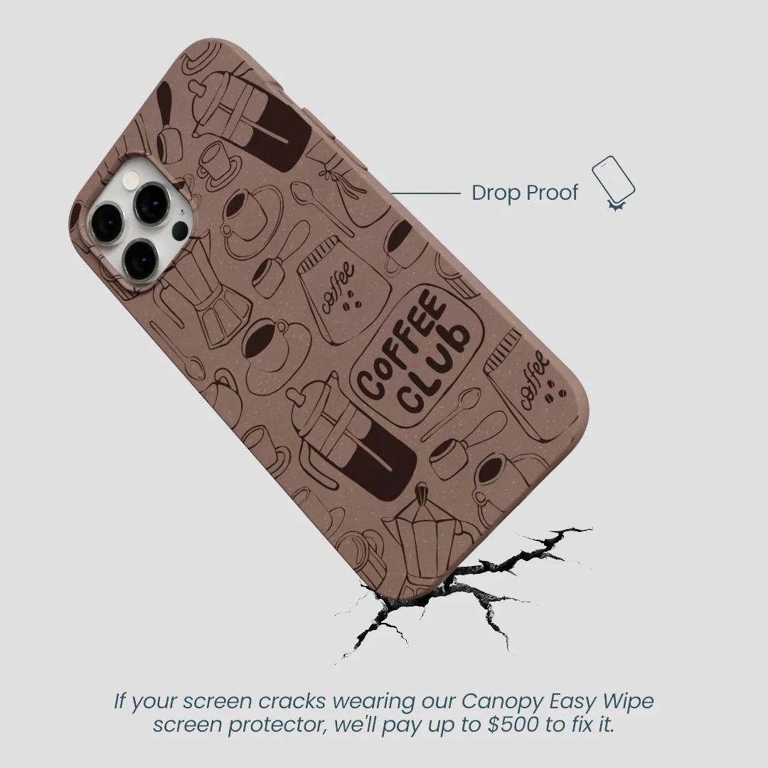 Chocolate Brown Coffee Club iPhone 12 Pro Max Case - Image 5