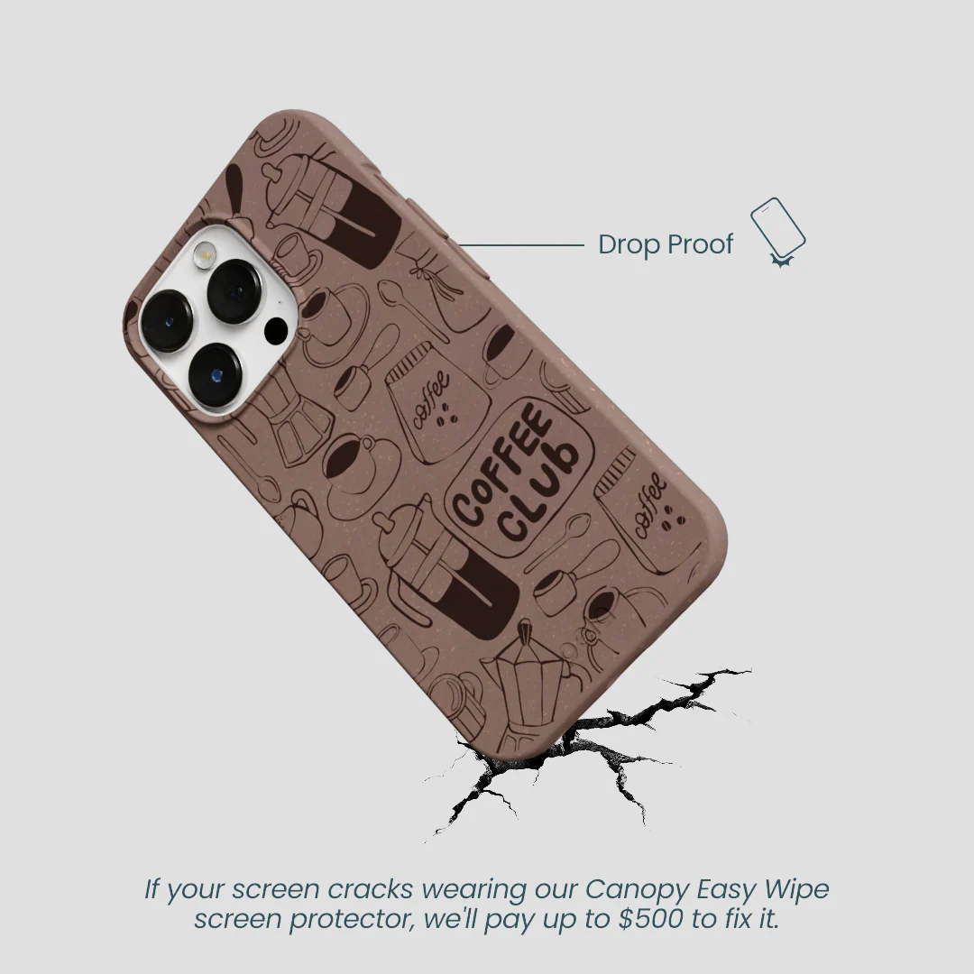 Chocolate Brown Coffee Club iPhone 13 Pro Case - Image 5