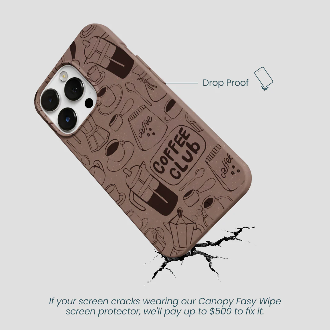 Chocolate Brown Coffee Club iPhone 13 Pro Max Case - Image 5