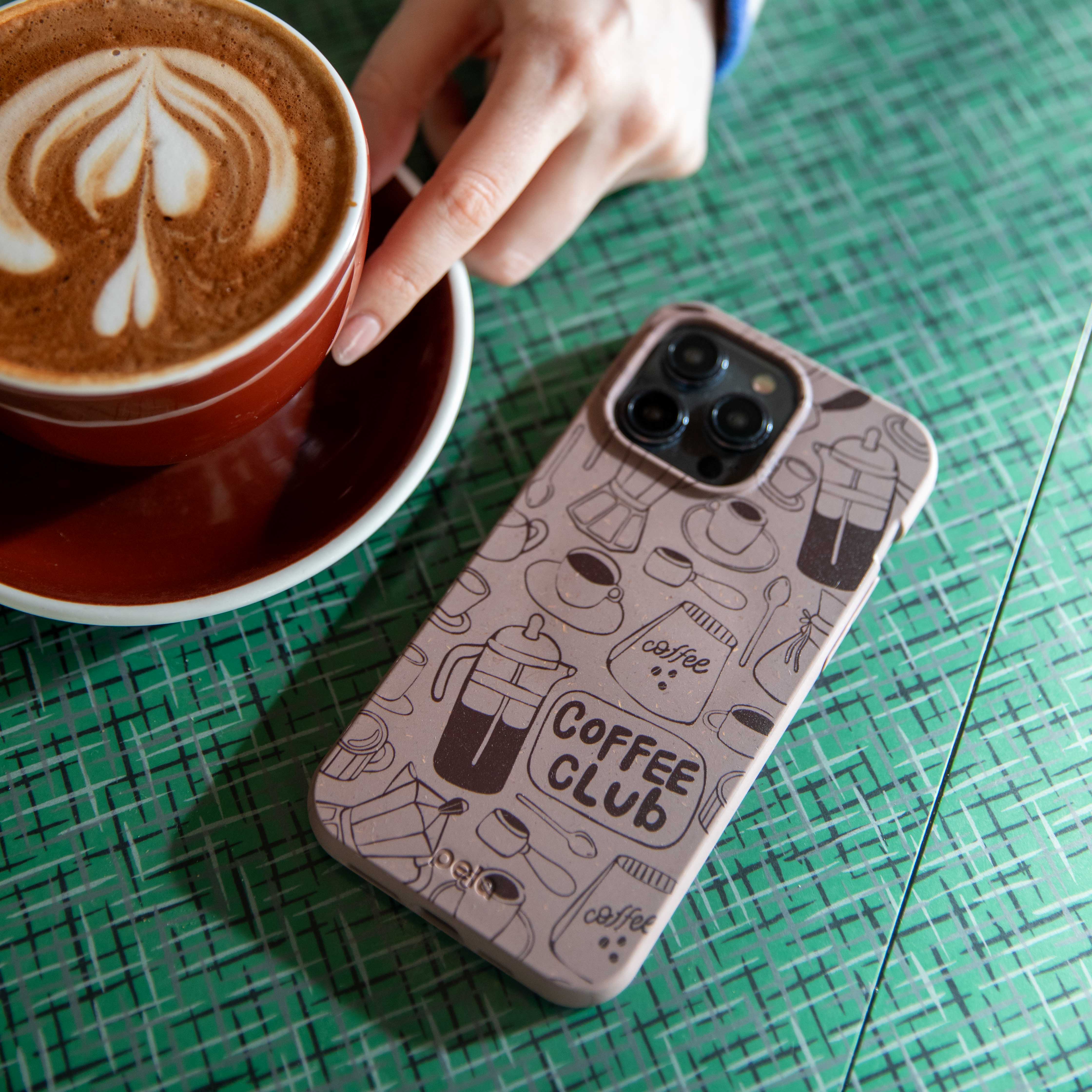 Chocolate Brown Coffee Club Google Pixel 10/10 Pro Case - Image 2
