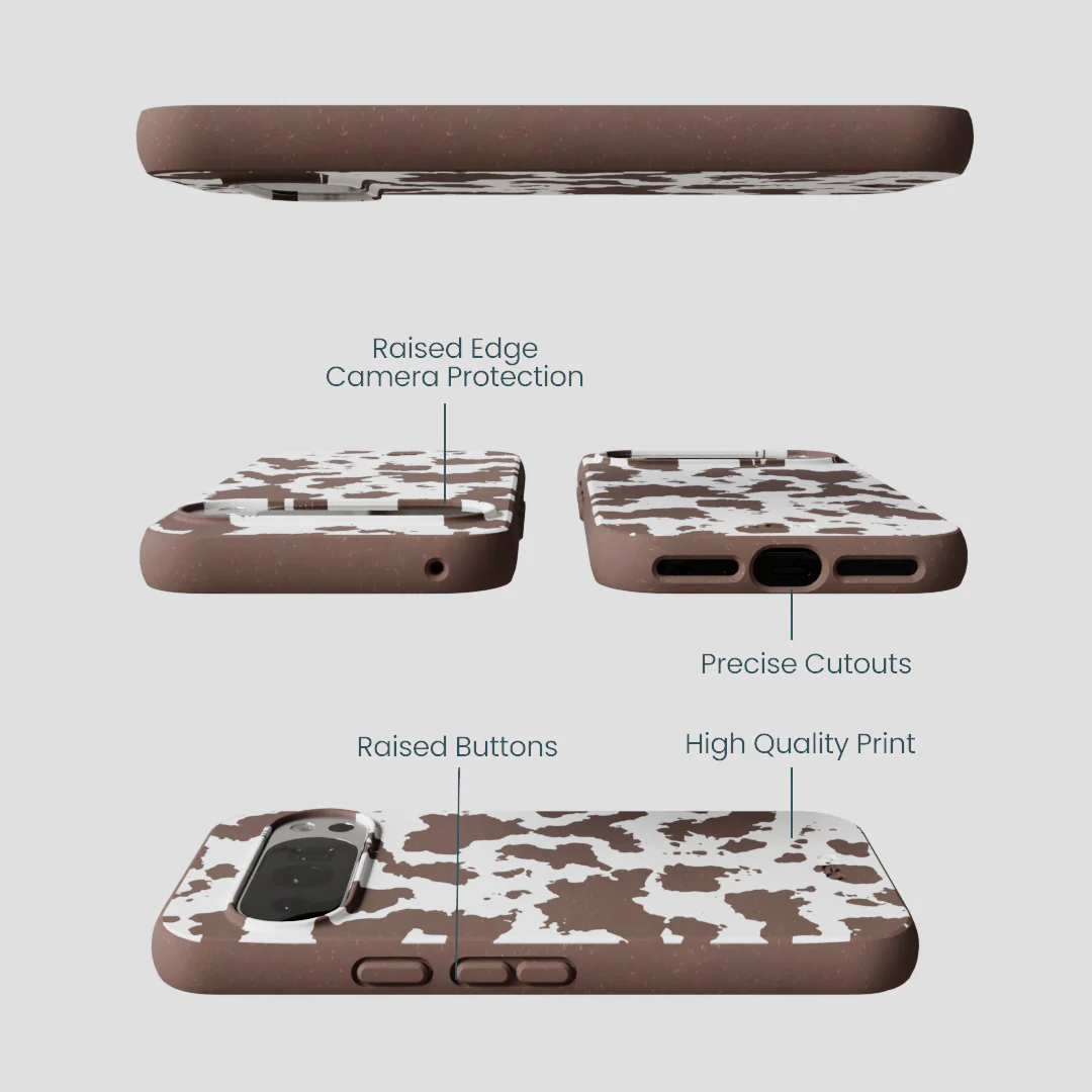 Chocolate Brown Cow Couture Google Pixel 10/10 Pro Case - Image 3
