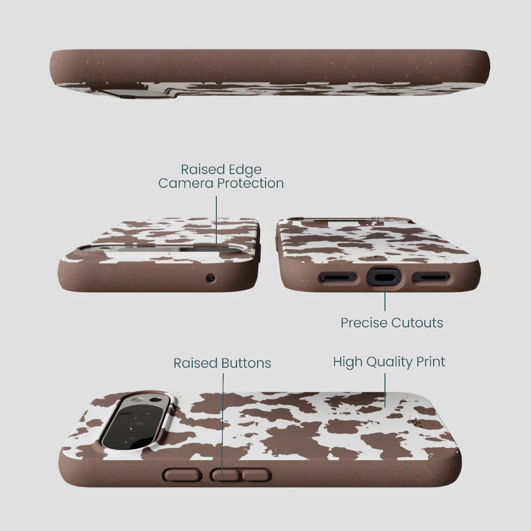 Chocolate Brown Cow Couture Google Pixel 10 Pro XL Case - Image 3