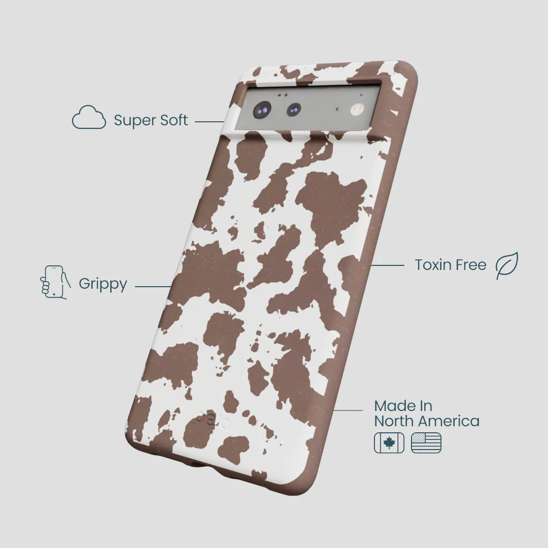 Chocolate Brown Cow Couture Google Pixel 6 Case - Image 4