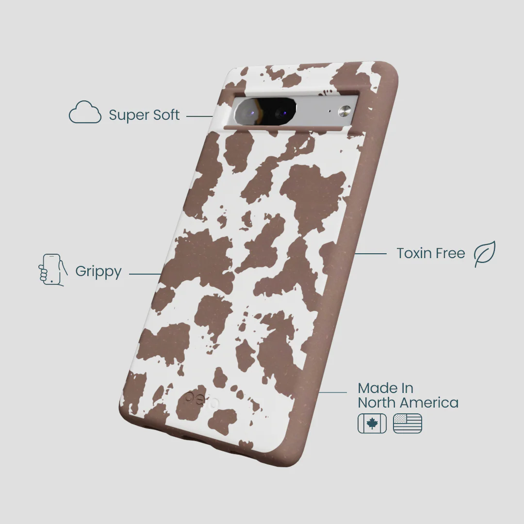 Chocolate Brown Cow Couture Google Pixel 7 Case - Image 4