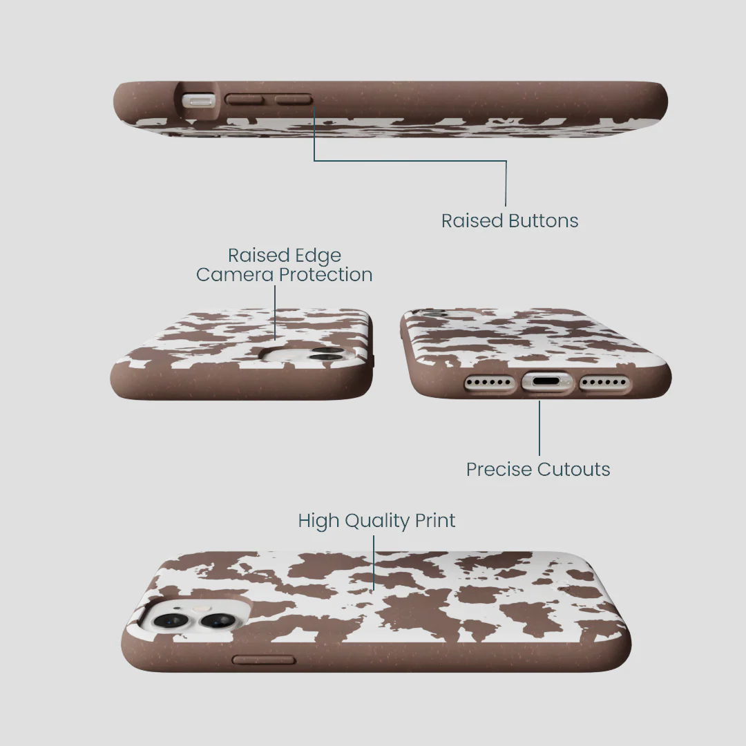 Chocolate Brown Cow Couture iPhone 11 Case - Image 3