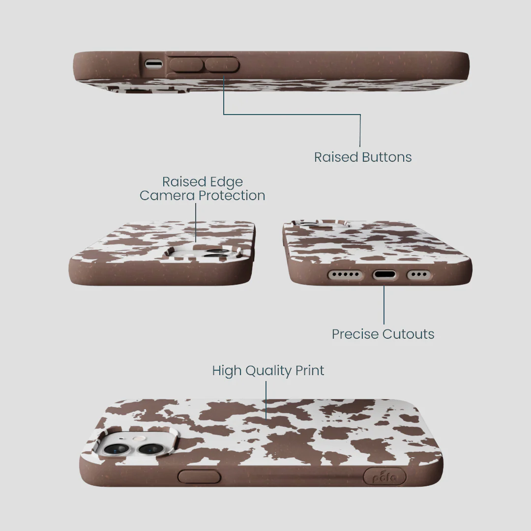 Chocolate Brown Cow Couture iPhone 12/ iPhone 12 Pro Case - Image 3