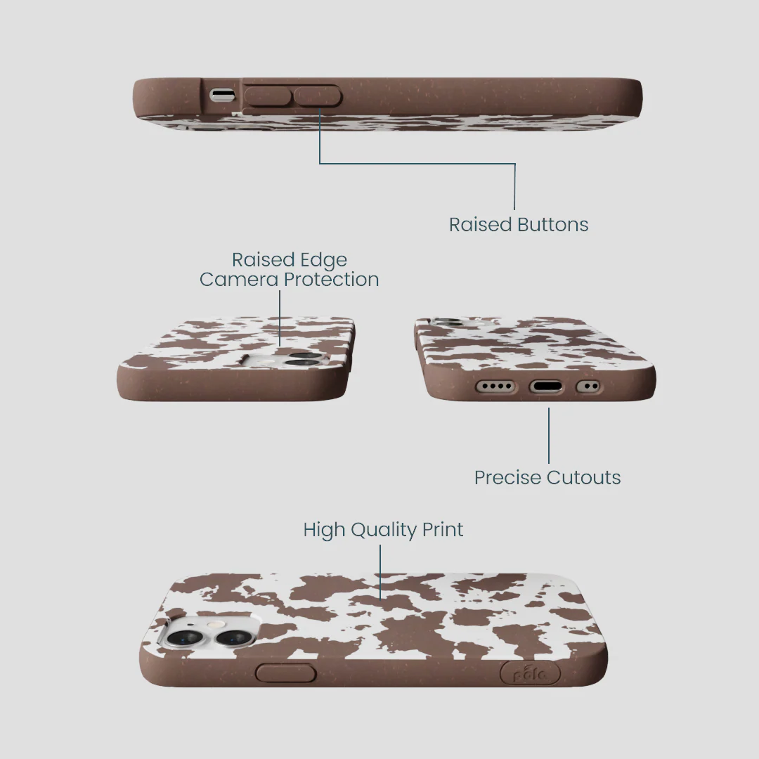 Chocolate Brown Cow Couture iPhone 12 Mini Case - Image 3