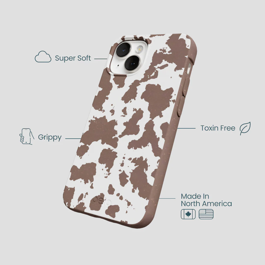 Chocolate Brown Cow Couture iPhone 13 Case - Image 4