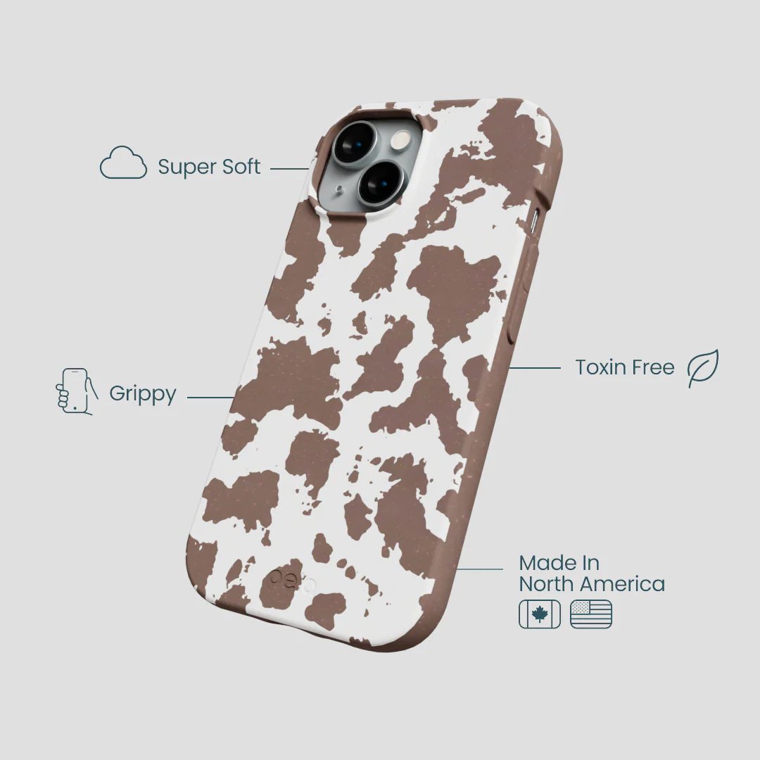 Chocolate Brown Cow Couture iPhone 14 Case - Image 4