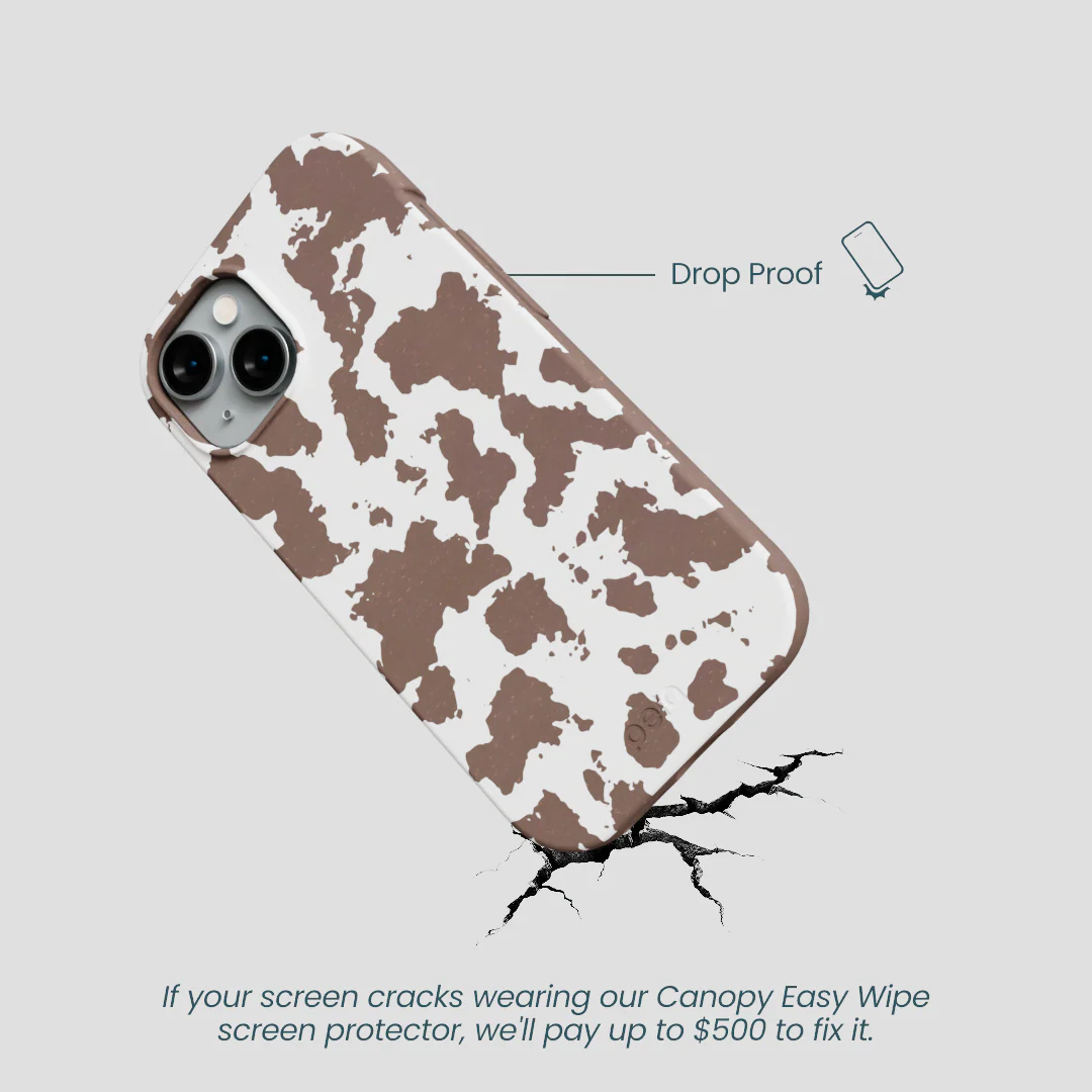 Chocolate Brown Cow Couture iPhone 14 Case - Image 5